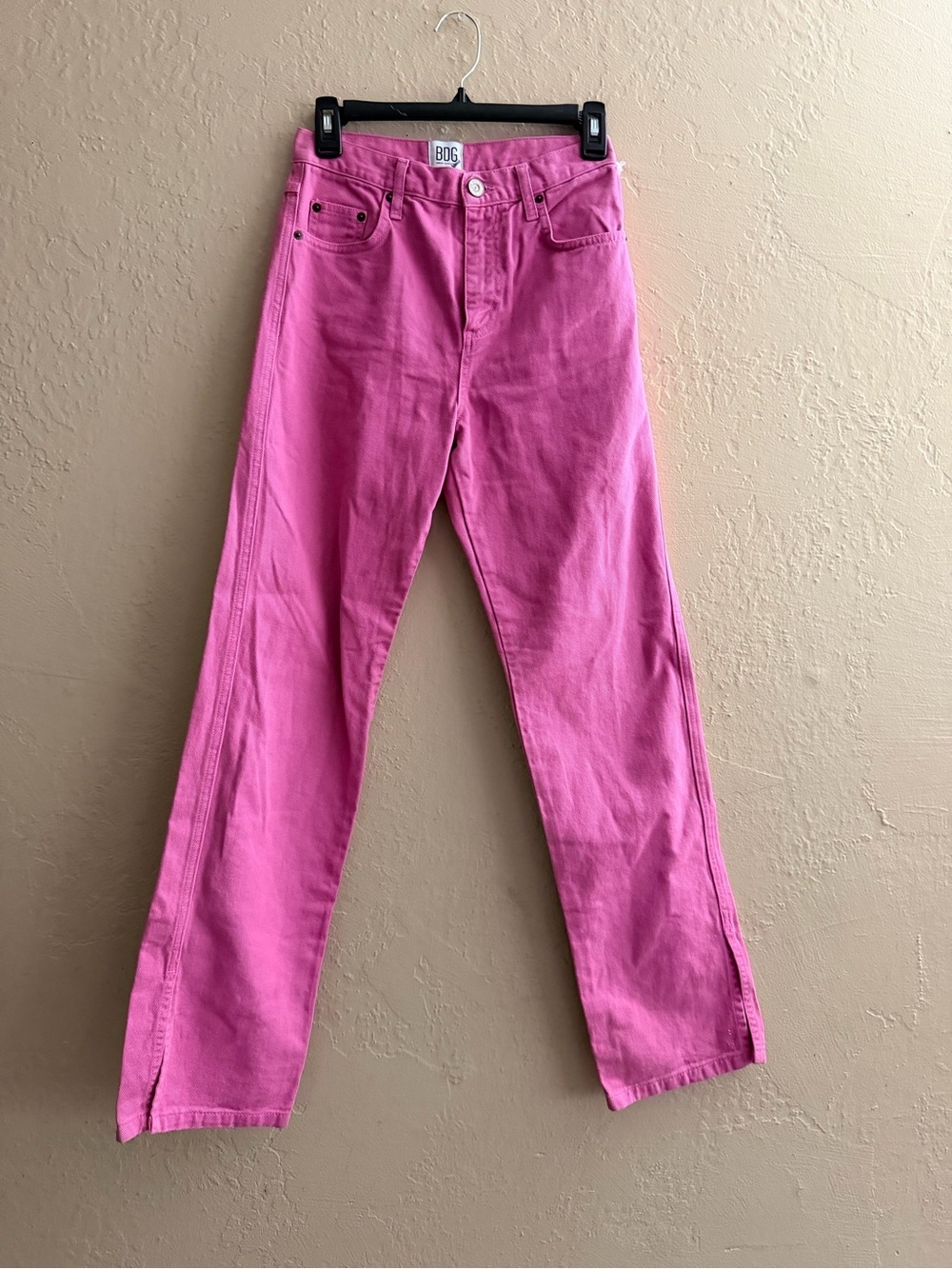 BDG Pink Straight-Leg Jeans